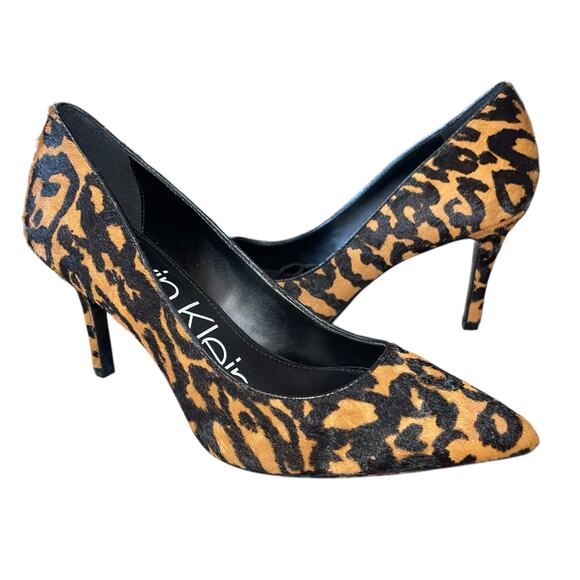 Calvin Klein Shoes - Calvin Klein Calf Hair Pumps Gayle Leather
